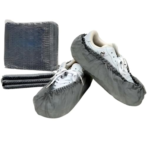 使い捨て 靴カバー シューズカバー 100枚入 不織布シューズカバー 防水 耐油 汚れ 防止 シューズカバー 男女兼用 (グレー)