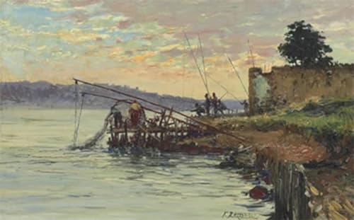 Tableau Pêcheurs du Bosphore Istanbul - Éliminez les murs vides avec cette toile 60x90cm
