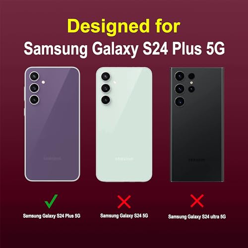 Image of amazon basics Back Case Cover for Samsung Galaxy S24 Plus 5G | Compatible for Samsung Galaxy S24 Plus 5G Back Case Cover | Liquid Silicon Magic Case with Camera Protection | Plum