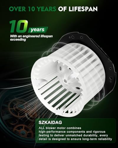 Image of HVAC Heater Blower Motor with Fan Cage for:-Chevy Tahoe 1995-1996 Camaro 1985-1988 Astro K1500 Suburban C1500 for:-GMC C1500 Suburban C2500, 1985-1996, A /C Heater Blower Motor OE# 700103