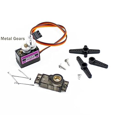 Hosyond 5 Pack MG90S Servo 9G Servo Metal Gear Micro Servo for Arduino Project RC Helicopter Planes Boat Robot Car