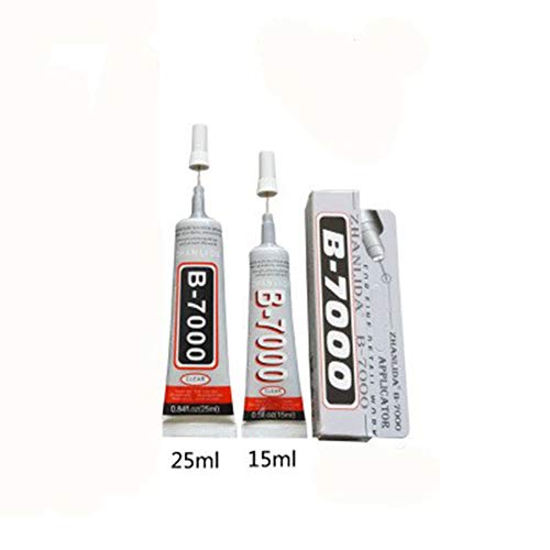 Redcolorful 25ml Adesivo de força industrial líquido transparente B-7000 cola DIY capa de telefone a