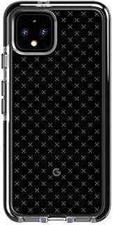 tech21 Evo Check Phone Case for Google Pixel 4 XL - Smokey/Black - Antimicrobial BioShield with 12ft Drop Protection, Model:T21-7393