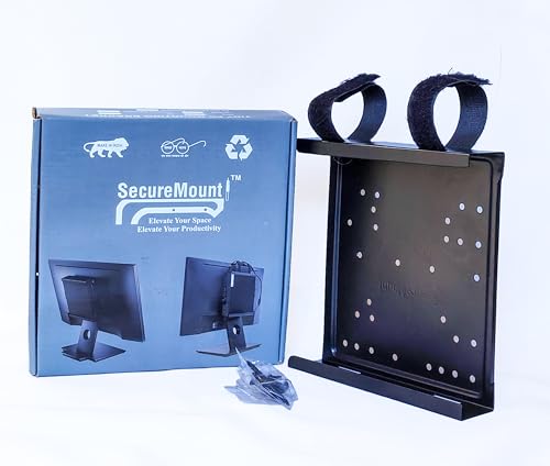 Image of SecureMount Vesa Bracket with Adaptor Holding Straps ( Compatible with Hp / Dell / Lenovo ) ( Monitor - Under Desk & Wall Mount)