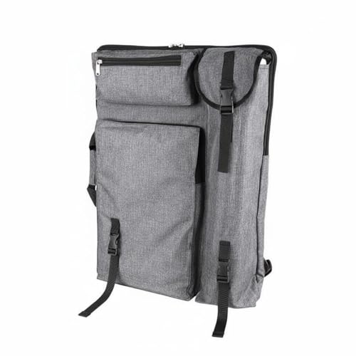 Bolsa canvas gris portátil que resuelve el desorden de tus carpetas