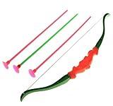 6 Stück Indianer Pfeil und Bogen Set 37 cm, bunt, mit je 3 Pfeilen