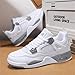 Imagen de Zapatillas de Baloncesto para Hombre Retro Skate clásicas Suela de Goma Moda Zapatos Deporte Antideslizantes Botas de Baloncesto para Entrenamiento al Aire Libre