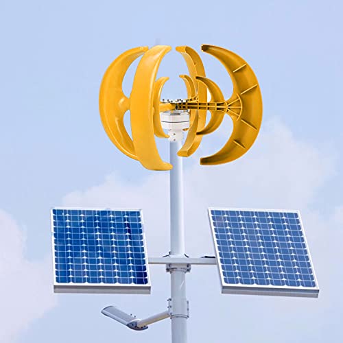 Windturbinen-Generator 600 W Doppelschichtiger Vertikalachsen-Generator 4-Blatt-Windturbinen-Kit für Wind-Solar-Anlage… – Bild 6