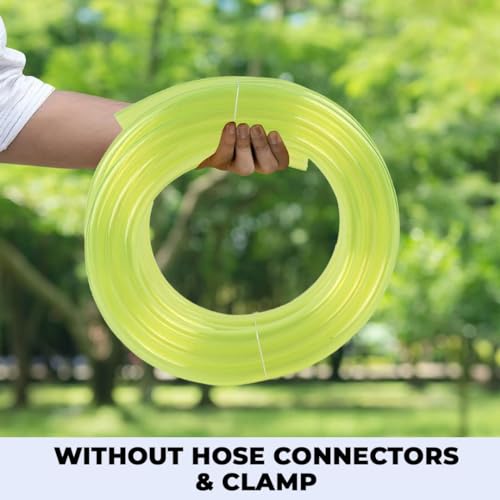 Image of Kuber Industries Basic PVC Water Pipe 10 Meter | Multi-Utility Water Pipe for Garden, Car Cleaning & Pet Cleaning | Durable, Light Weight, & Flexible Hose Pipe for Gardening | Yellow | (Pack Of 6)