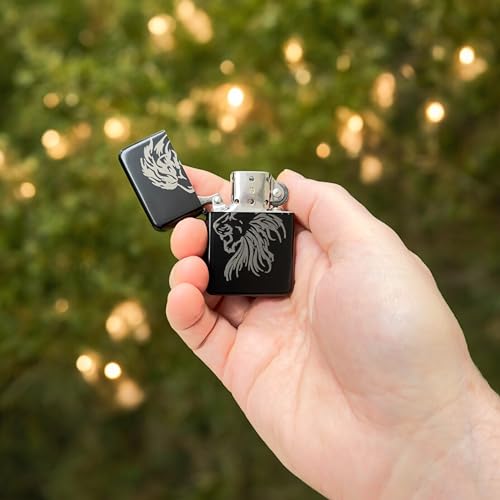 Encendedor negro Black Lighter Lion miniatura 3