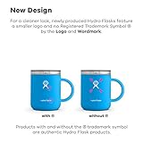 Hydro Flask 12 oz Travel Coffee Mug - Stainless Steel & Vacuum Insulated - Press-In Lid - Pacific