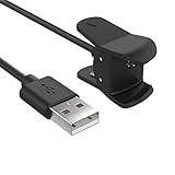 MoKo Garmin Vivosmart 3 Charger Dock, USB Data Sync Charge Cradle Dock Charger with 1M Charging Cable for Garmin Vivosmart 3 Smart Watch, Black