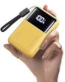 INIU Power Bank, 20000mAh 65W Mini USB C Laptop & Phone Portable Charger, Fast Charging Flight Cruise Ship Family Essentials Traveling Powerbank for College Students Travelers Teen Boys Girls, Yellow