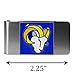 NFL Siskiyou Sports Mens Los Angeles Rams Steel Money Clip One Size Team Color