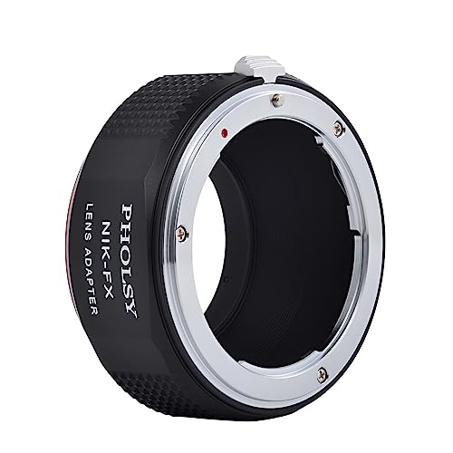 PHOLSY Lens Mount Adapter Compatible with Nikon F (AI AIS AF AF-I AFS) Lens to Fuji X Mount Camera Body Compatible with X-H2S, X-Pro3, X-T5, X-T4, X-S20, X-S10, X-T30II, X-E4 etc. Nikon F to Fuji X
