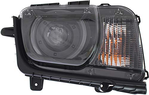 Evan Fischer Headlight Assembly Compatible with 2010-2015 Chevrolet Camaro Kit Convertible/Coupe Passenger Side