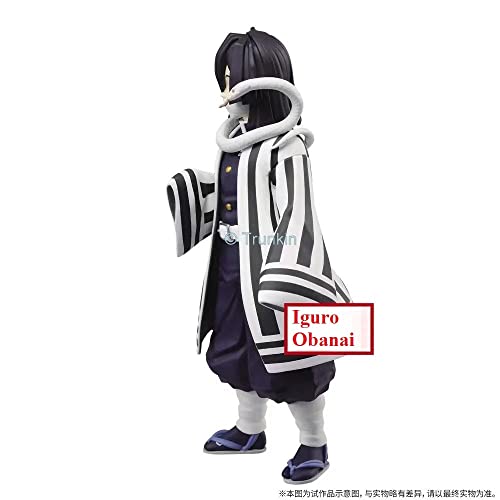 Image of Trunkin Rubber Demon Slayer Obanai Iguro Action Figure The Serpent Hashira Figurine Standie Collectible Figure Manga Weeb, 10 cm , 10 cm