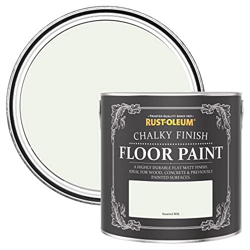 Rust-Oleum Off White Scratch-Proof Floor Paint in Matt Finish - Steamed Milk 2.5L