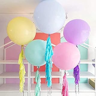 GuassLee 30pcs Pastel Balloons 18 inch Large Pastel Balloons Big Round Pastel Jumbo Latex Balloons for Birthday Wedding Baby Shower Event Decorations