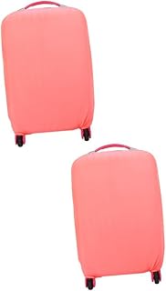 2 Peças De Capa Elástica Rosa Manga Polegadas Mala De Viagem Bolsa De Viagem Com Rodas Para Protetor Tey - Capa Protetora Lavável