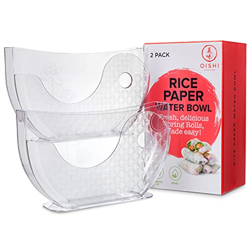 Oishi Tableware Vietnamese Rice Paper Water Bowl Dipper &ndash; Spring Roll Water Bowl, Rice Paper...