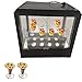 TXMACHINE Cone Machine 4 Heads Pizza Cone Forming Machine Commercial Pizza Cone maker machine for Food Truck with Rotational Oven 5 brackets can custom Spiral Shape (display warmer, 220V/50HZ)