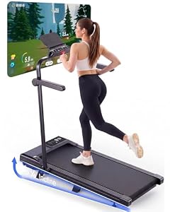 Superun Walking Pad Raceable 6% Incline 2.5HP Under Desk Treadmill 136KG Capacity 6/ 12KM/H Foldable Treadmill with HIIT & MIIT Programs APP Control Walking Machine UK Stock Fast Door to Door Delivery