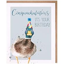 Wrendale Designs Party Animals Greeting Card - CONQUACKULATIONS