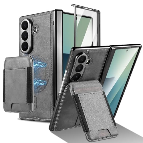 Étui pour Samsung Galaxy Z Fold 6 avec compartiment cartes amovible pour libérer vos poches