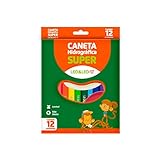 HIDROCOR 12 CORES LAVAVEL SUPER PCT/12 CAIXAS LEOELEO