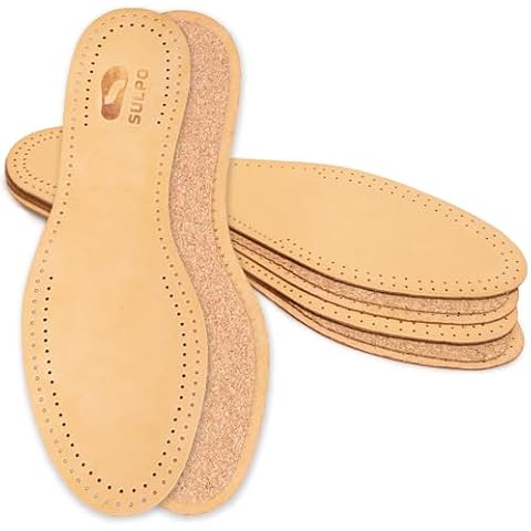 SULPO Vegetable Tanned Leather Insoles for Sweaty Feet Cover