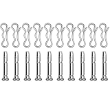 20Pcs 738-04124A Shear Pins Set For Troy-Bilt 2410 And 22" 24" 26" 28" Models, For 2-Stage And 3-Stage Snow Blowers, OEM #738-04124A, 714-04040, 1/4" X 1-1/2" Metal Auger Shear Bolt