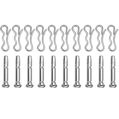 20Pcs 738-04124A Shear Pins Set For Troy-Bilt 2410 And 22" 24" 26" 28" Models, For 2-Stage And 3-Stage Snow Blowers, OEM #738-04124A, 714-04040, 1/4" X 1-1/2" Metal Auger Shear Bolt