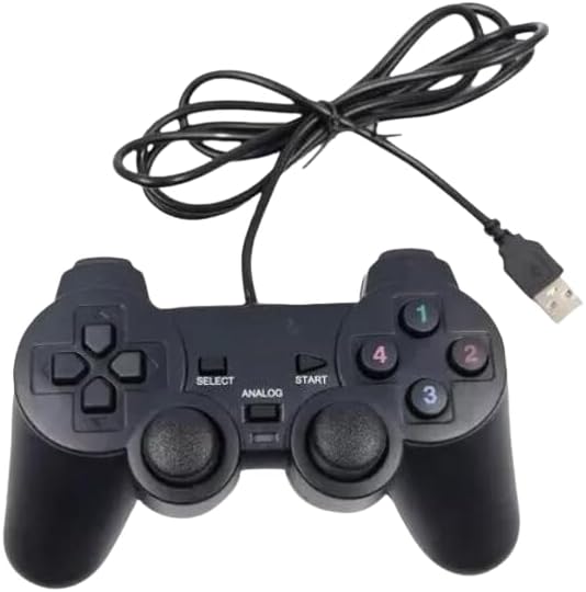 Controle USB para PC e Notebook - Joystick Gamer Dualshock com Fi...