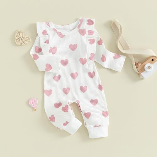 Newborn Baby Girl Outfit Crewneck Long Sleeve Bodysuit Toddler Romper Infant Clothes4