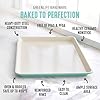 GreenLife 13" x 9" Quarter Sheet Baking Pans, 2 Piece Bakeware Set, PFAS-Free Ceramic Nonstick Rectangular Cookie Trays, Oven Safe to 450°F, Even Heating, Easy Clean Ovenware, Turquoise #2