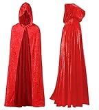 🎃 Capa con capucha es bueno ideal para cualquier cosplay como gótico, vampiro, bruja, hechicera o cualquier fiesta temática de halloween.