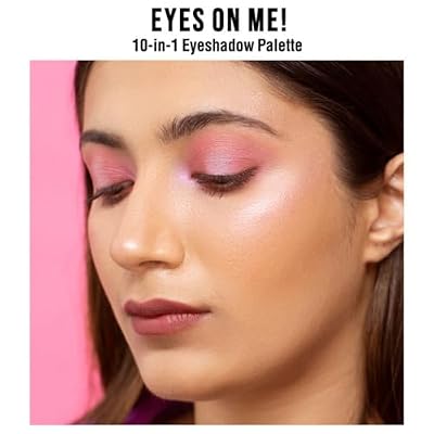 Nykaa Cosmetics Eyes On Me 10-in-1 Eyeshadow Palette, Daydreaming, 1 pc - Intense Pigment Eye Makeup - Long-Wearing Eye Shadow, Easy to Blend