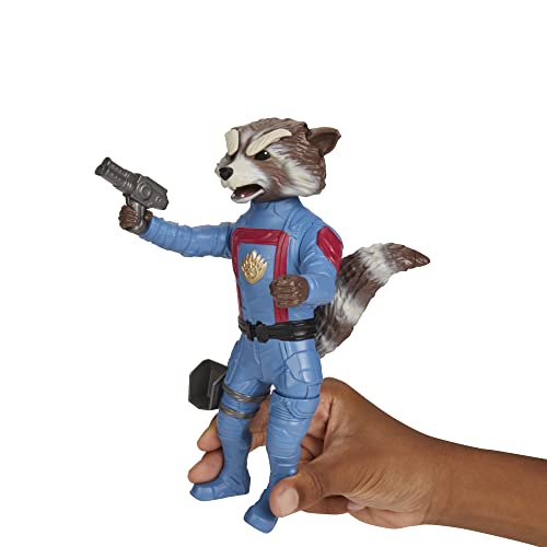 Marvel Hasbro Studios, Les Gardiens de la Galaxie Vol. 3 Figurine d'action de Marvel's Rocket, Jouets de Super-héros pour garçons et Filles à partir de 4 Ans