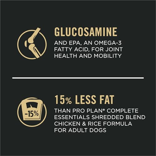 Purina Pro Plan Adult 7 Plus Weight Management Shredded Blend Chicken and Rice Formula Senior Dog Food - 6 lb. Bag