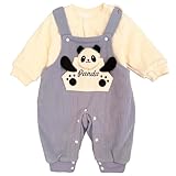 Design : l'adorable panda rend la salopette encore plus mignonne.