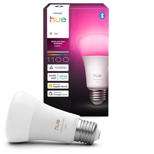 tBbvXq[(Philips Hue) X}[gd E26 75W tJ[ 1 - X}[gƖ AlexaΉ 1100lm }`J[ 1600F dF F  F X}[gz[ ԐڏƖ LED X}[gCg 