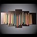 GHTAWXJ Toile HD Affiche Imprimée Décor À La Maison 5 Pièces Coloré Musique Tambour Bâtons Photos Mur Art Peinture pour Salon