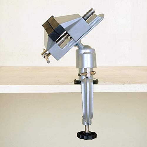 Bench Vise Tabletop Clamp Vice Tilts 360 Degree Rotating Electric Drill Stent Clip-on Universal Clamp Vice