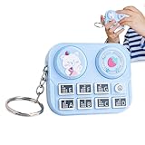 Genérico Llavero de DJ en Tamaño Mini,Llavero DJ Giradiscos - Mini Reproductor de | para Mochila Viaje Oficina Escuela