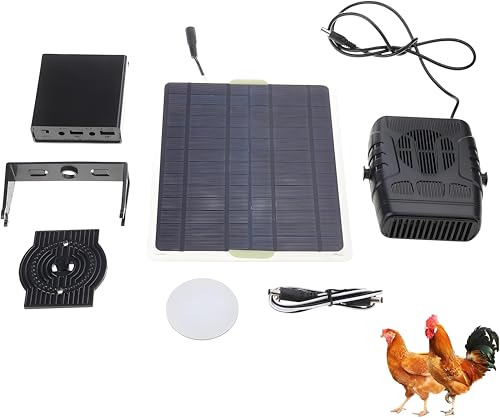 1 Set Solar Heater For Chicken CoopHeater,Greenhouse Powered Heaters,greenhouse Heater Chicken CoopHeater Powered,Dog House Fast Heating,Grow Tent,Green House,Patio(Batteries not Contained)