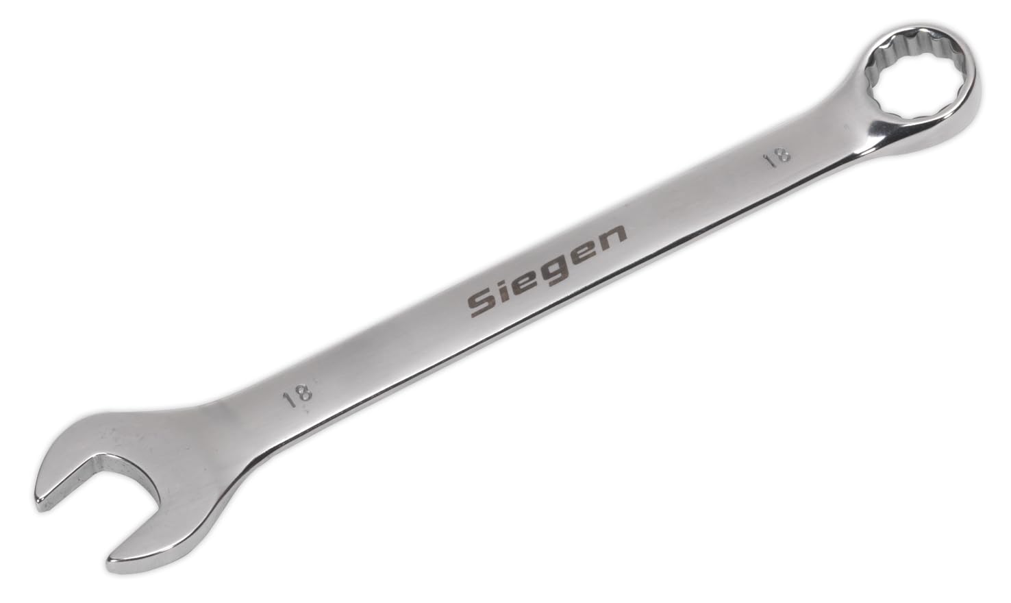 Sealey S01018 Combination Spanner, 18mm, 220mm x 25mm x 61mm, Silver