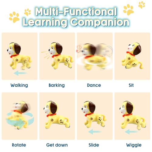 image for JONEG Robot Dog Toy for Kids Age 3 12, Pet Puppy Robotic Toy That Acts
