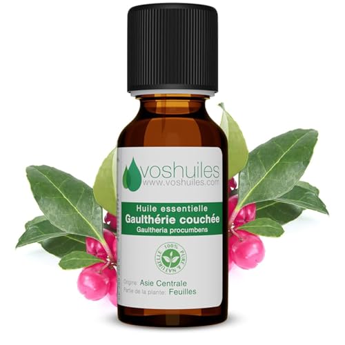 Huile essentielle gaulthérie couchée pure pour massage musculaire et relaxation intense 125ml