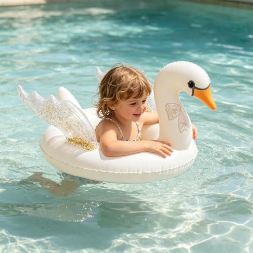 Boya cisne inflable para jugar en el jardín el río y la playa este verano 7